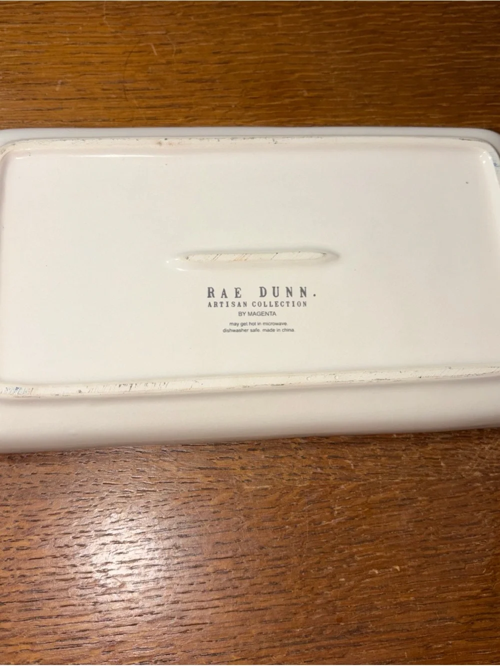 Rae Dunn by Magenta (Be You)  9 1/2” X 5” Ceramic Serving Tray  Rectangle